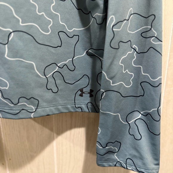 Under Armour ColdGear Cowl Neck Pullover - Topo Camo - Size M - Picture 2 of 6